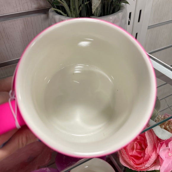 Halloween Pink Skull Skeleton Heart Laser Cut a day of the dead Coffee mug NWT - Picture 3 of 3